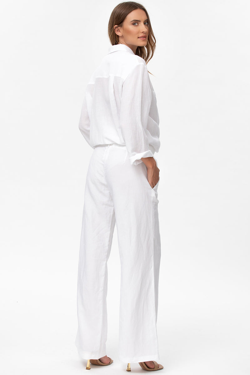 Pietro Brunelli JOSEPH | Pantaloni Premaman in Lino Bianchi Moda