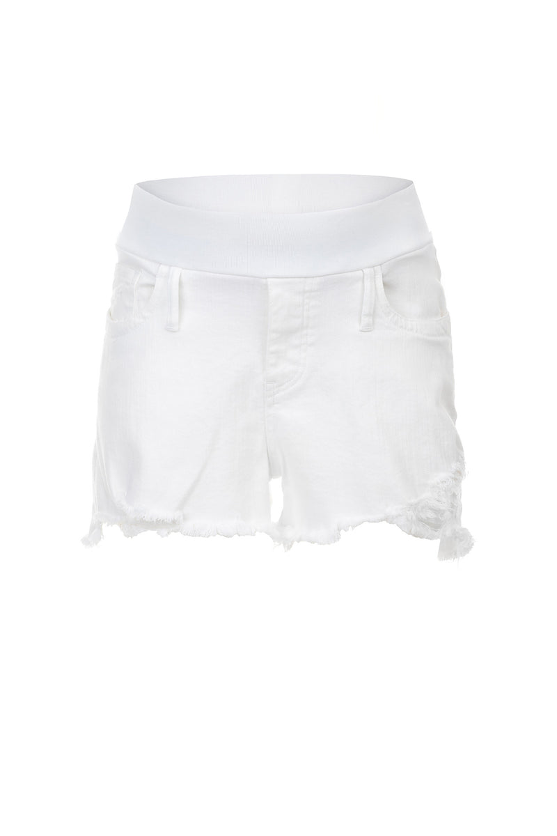 Pietro Brunelli ORIGINAL SHORTS | Pantaloncini Premaman in Denim Bianco Qualità