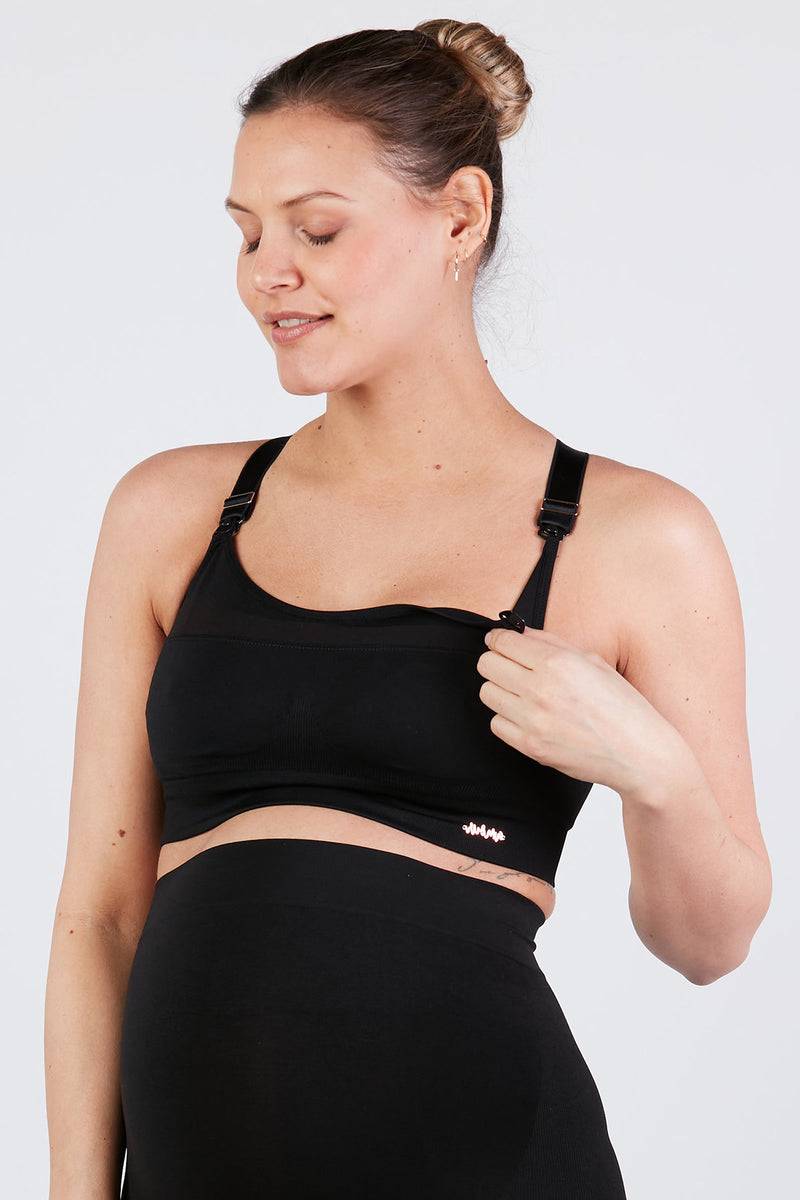 Pietro Brunelli WOMA | Reggiseno Sportivo Premaman e Allattamento Nero Affare Del Giorno