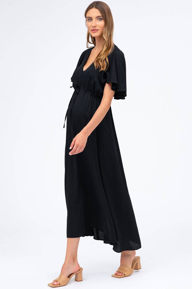 Pietro Brunelli VALENTINA | Maxi Abito Premaman Nero Outlet