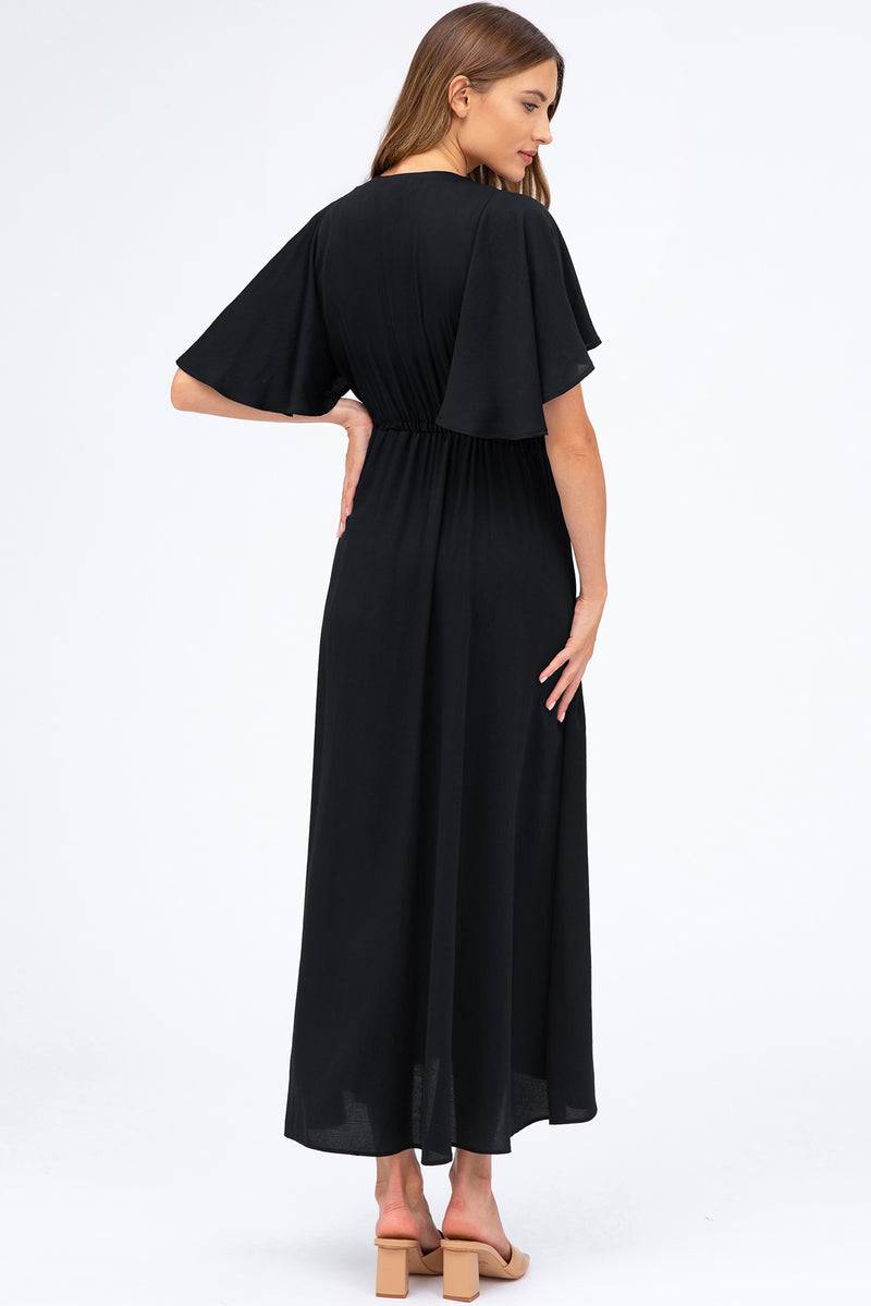 Pietro Brunelli VALENTINA | Maxi Abito Premaman Nero Outlet