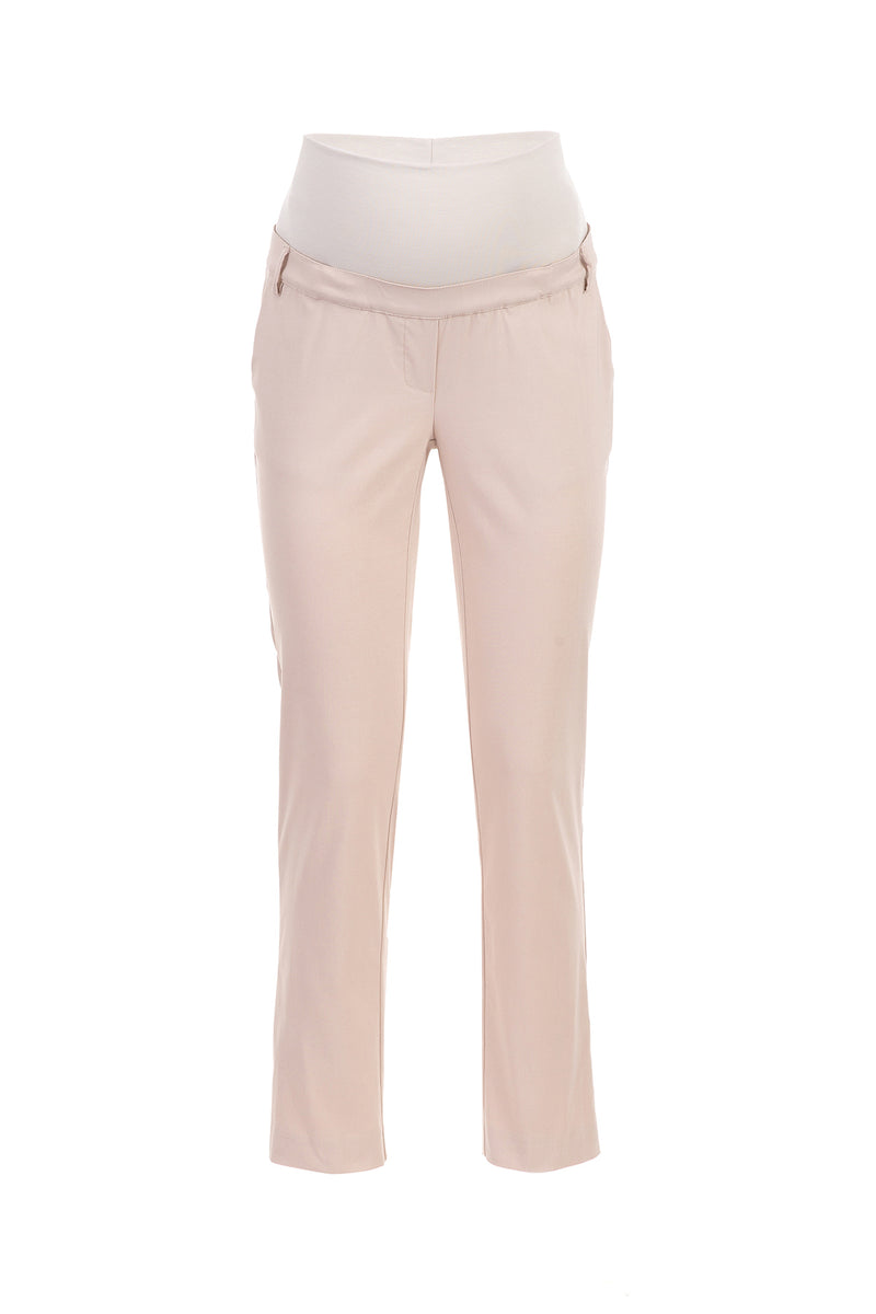 Pietro Brunelli ELWOOD | Pantaloni Premaman Elasticizzati Beige Offerte