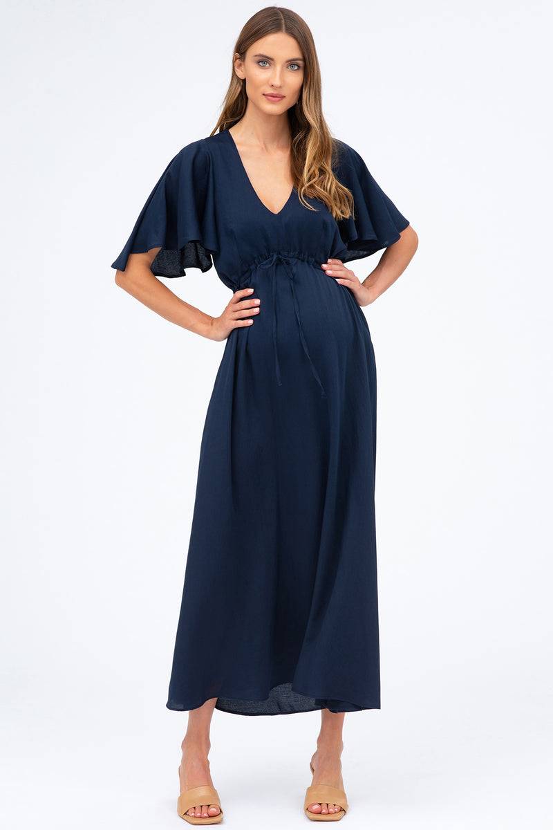 Pietro Brunelli VALENTINA | Maxi Abito Premaman Navy Saldi Di Fabbrica