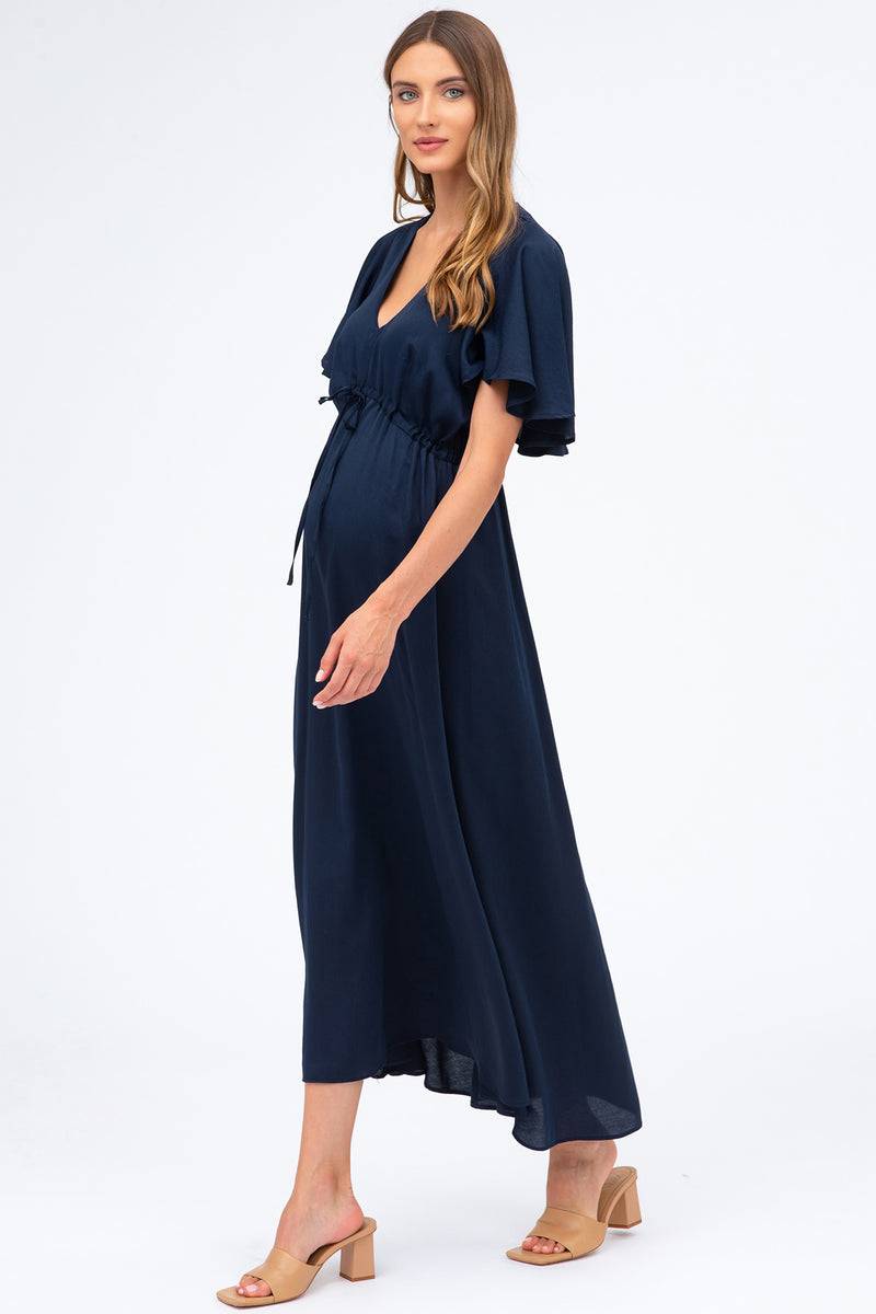 Pietro Brunelli VALENTINA | Maxi Abito Premaman Navy Saldi Di Fabbrica