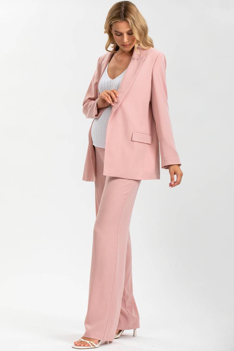 Pietro Brunelli FREDDIE | Pantaloni Premaman Rosa a Gamba Dritta Italia