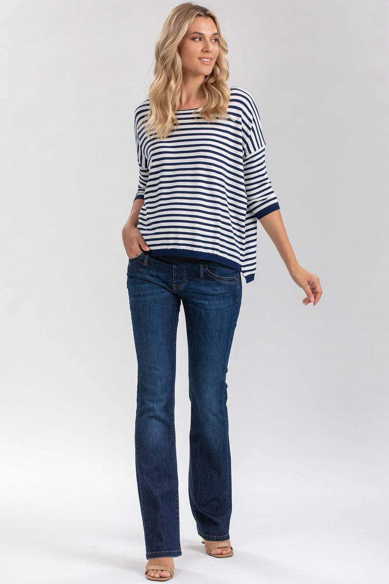 Pietro Brunelli SLIM BOOTCUT WA11 | Jeans Premaman con Gamba Leggermente Svasata Vendita