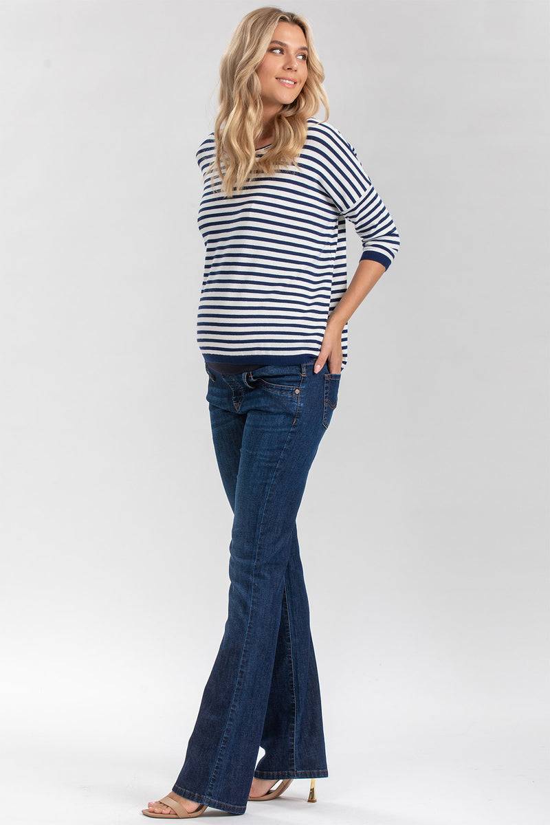 Pietro Brunelli SLIM BOOTCUT WA11 | Jeans Premaman con Gamba Leggermente Svasata Vendita