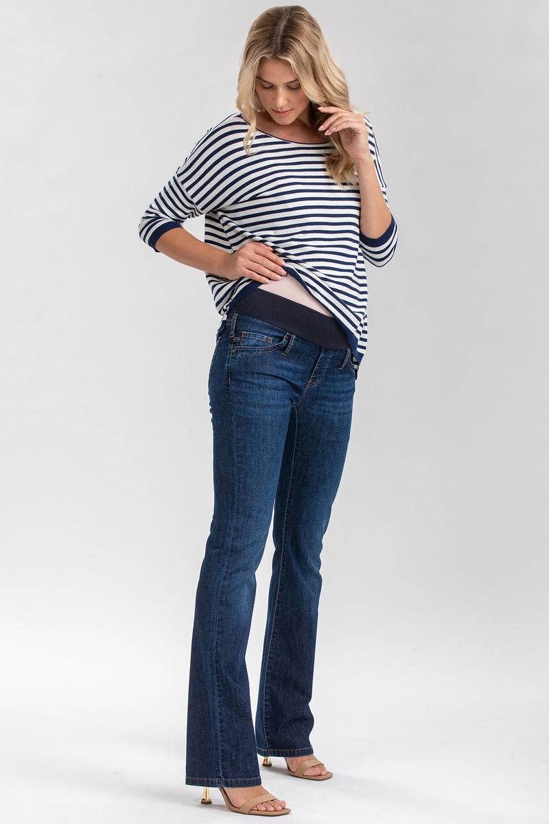 Pietro Brunelli SLIM BOOTCUT WA11 | Jeans Premaman con Gamba Leggermente Svasata Vendita