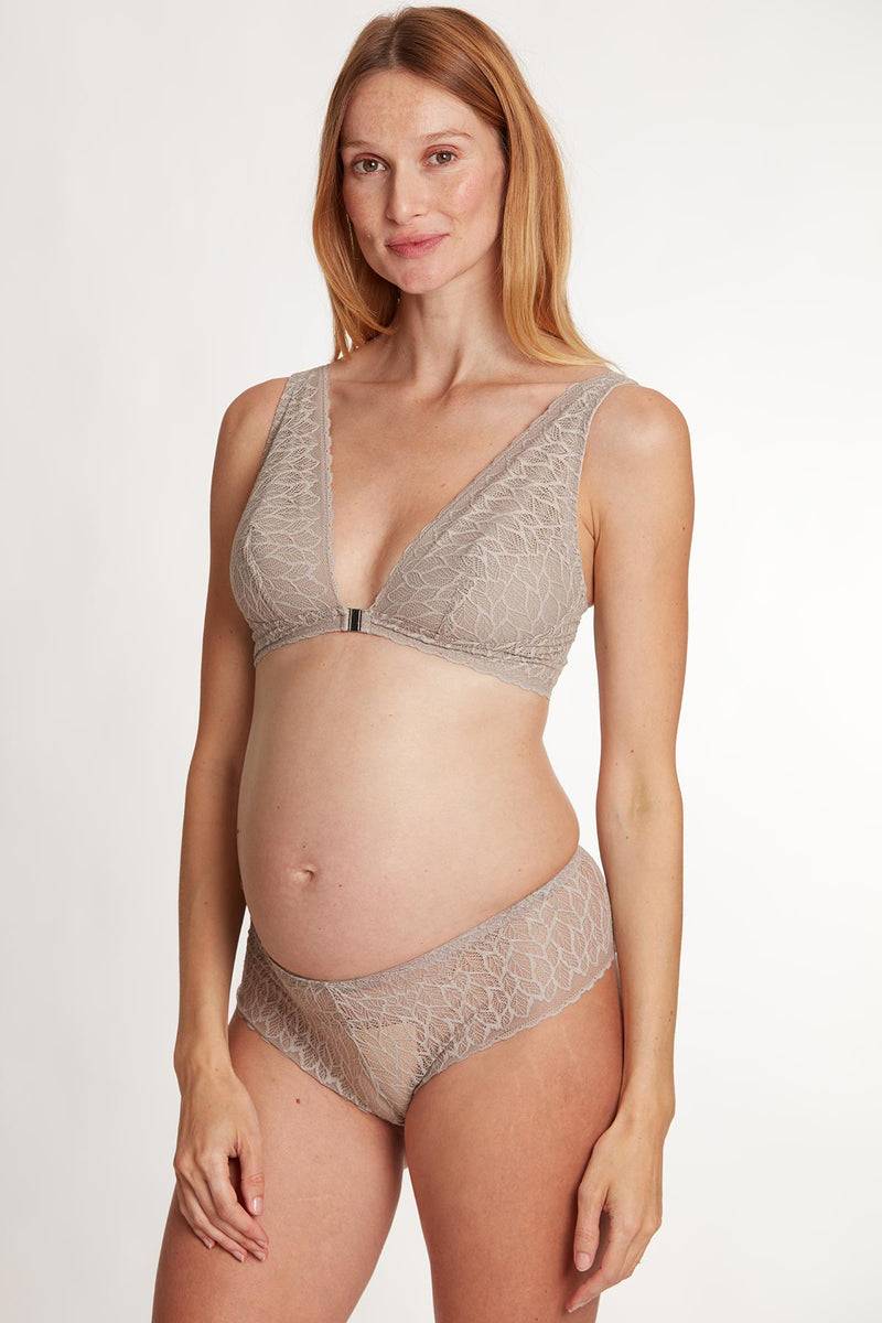 Pietro Brunelli BLISS TAUPE | Reggiseno Premaman e Allattamento con Apertura Frontale Italia