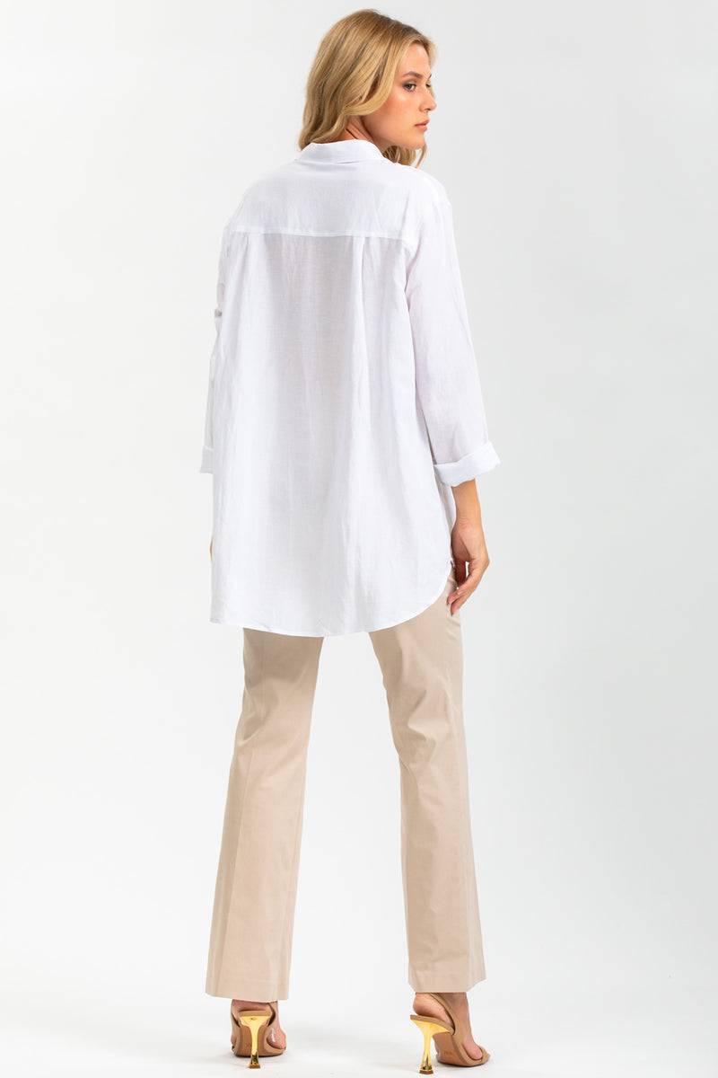 Pietro Brunelli KEVIN | Pantaloni Premaman Beige a Gamba Svasata Economico