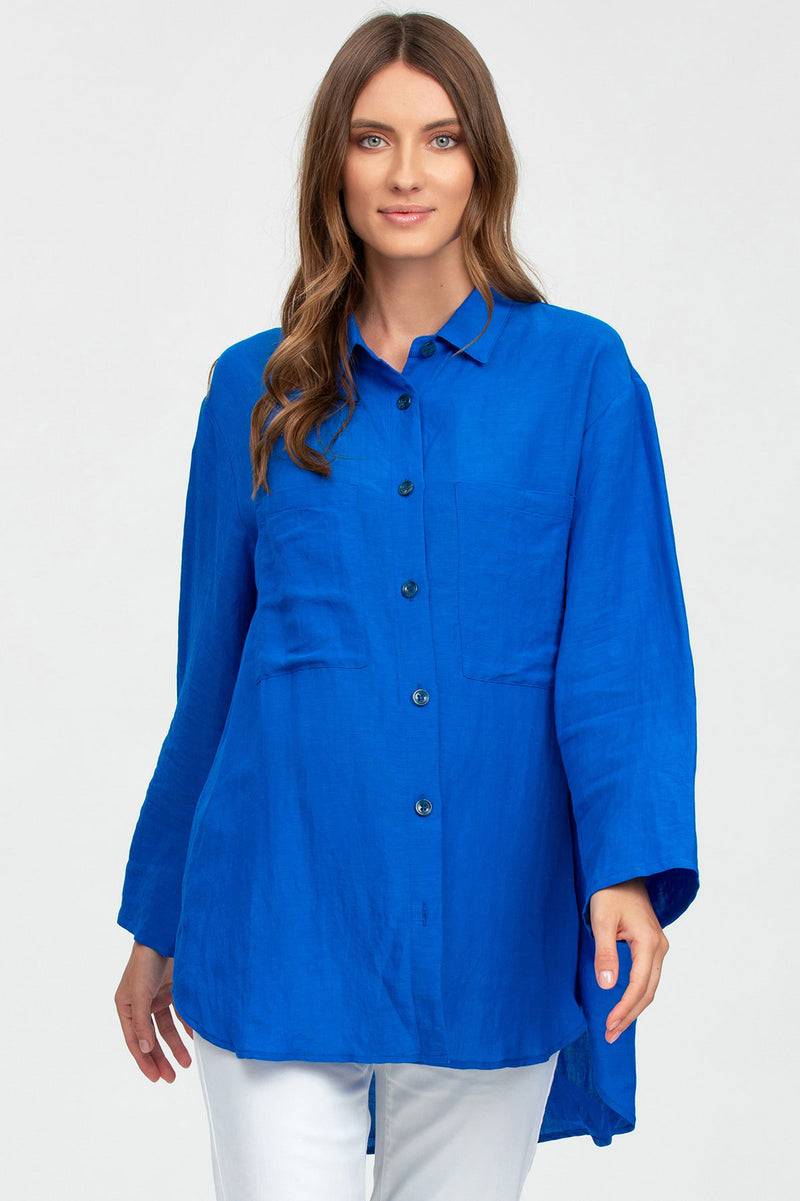 Pietro Brunelli LISA | Camicia Premaman Oversize Blu