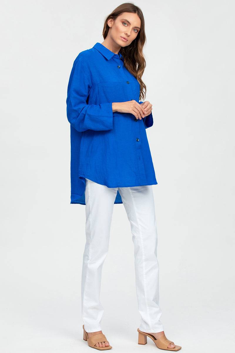 Pietro Brunelli LISA | Camicia Premaman Oversize Blu Outlet