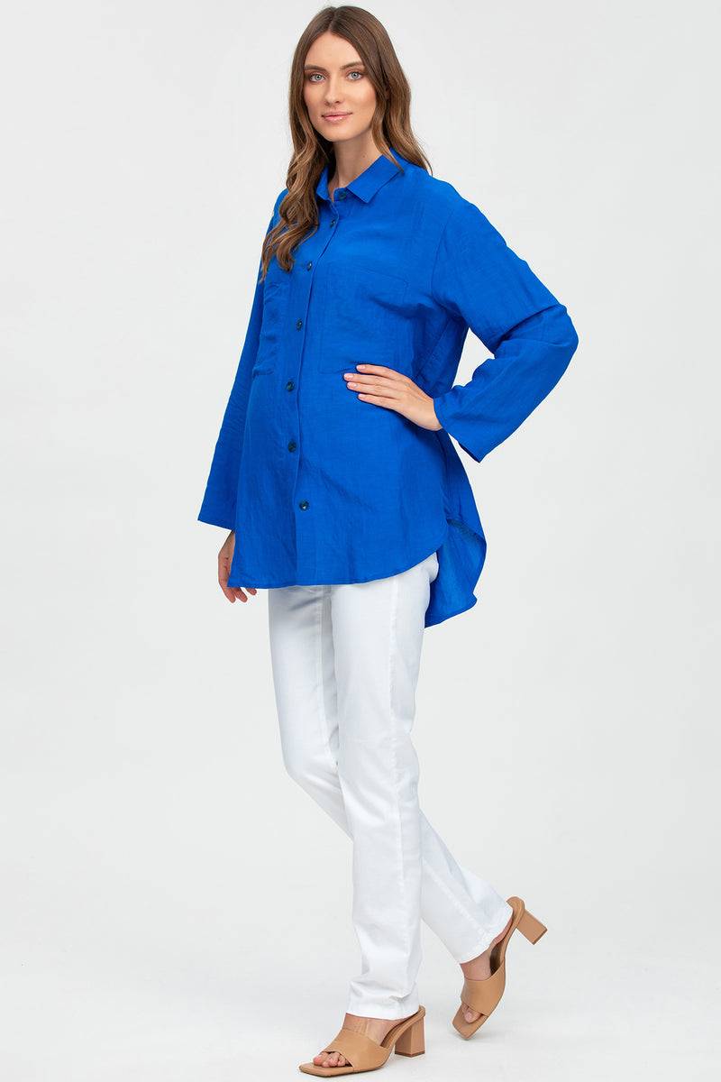 Pietro Brunelli LISA | Camicia Premaman Oversize Blu Outlet