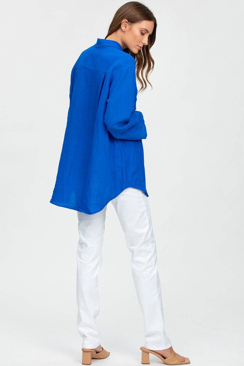 Pietro Brunelli LISA | Camicia Premaman Oversize Blu Outlet
