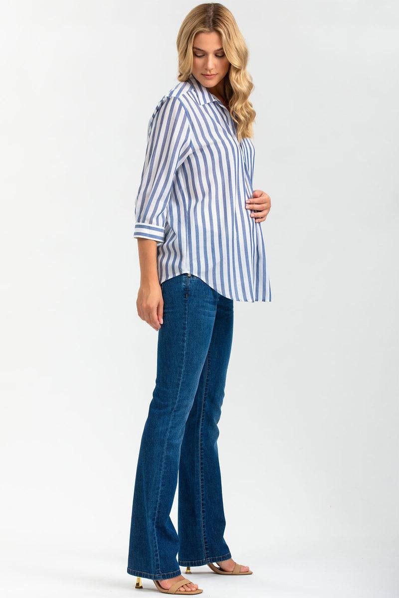 Pietro Brunelli SLIM BOOTCUT WA07 | Jeans Premaman con Gamba Leggermente Svasata In Vendita