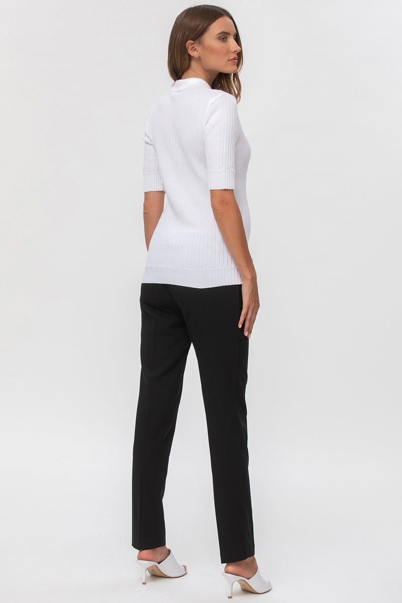 Pietro Brunelli HARRY | Pantalone Premaman Slim Fit da Ufficio Nero Fino Al -60%