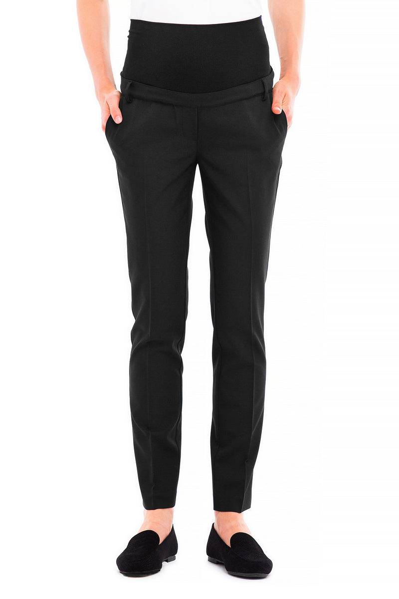 Pietro Brunelli HARRY | Pantalone Premaman Slim Fit da Ufficio Nero Fino Al -60%