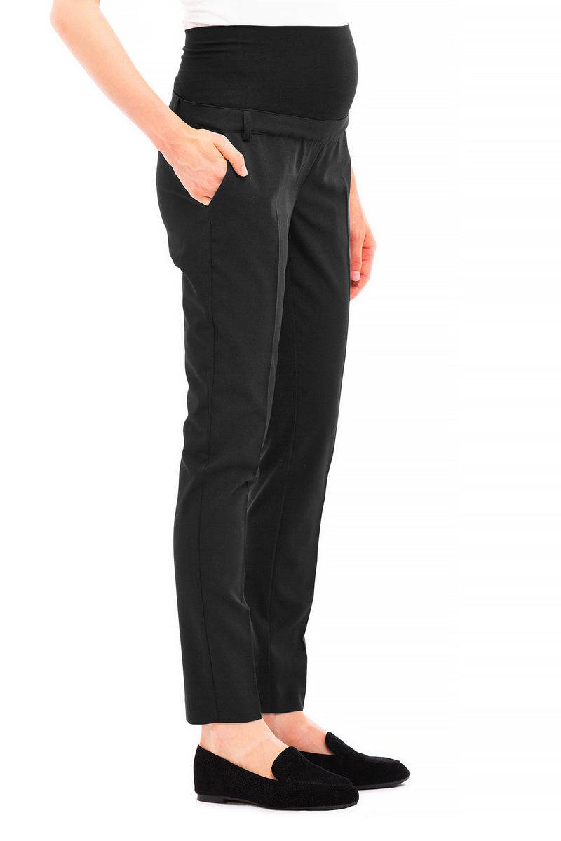 Pietro Brunelli HARRY | Pantalone Premaman Slim Fit da Ufficio Nero Fino Al -60%