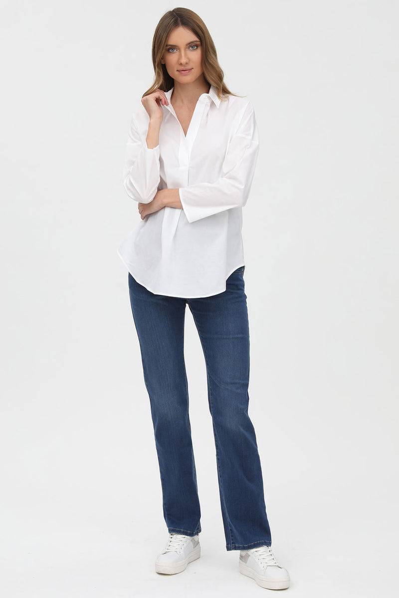 Pietro Brunelli PERFECT STRAIGHT W010 | Jeans Premaman con Gamba Dritta Online