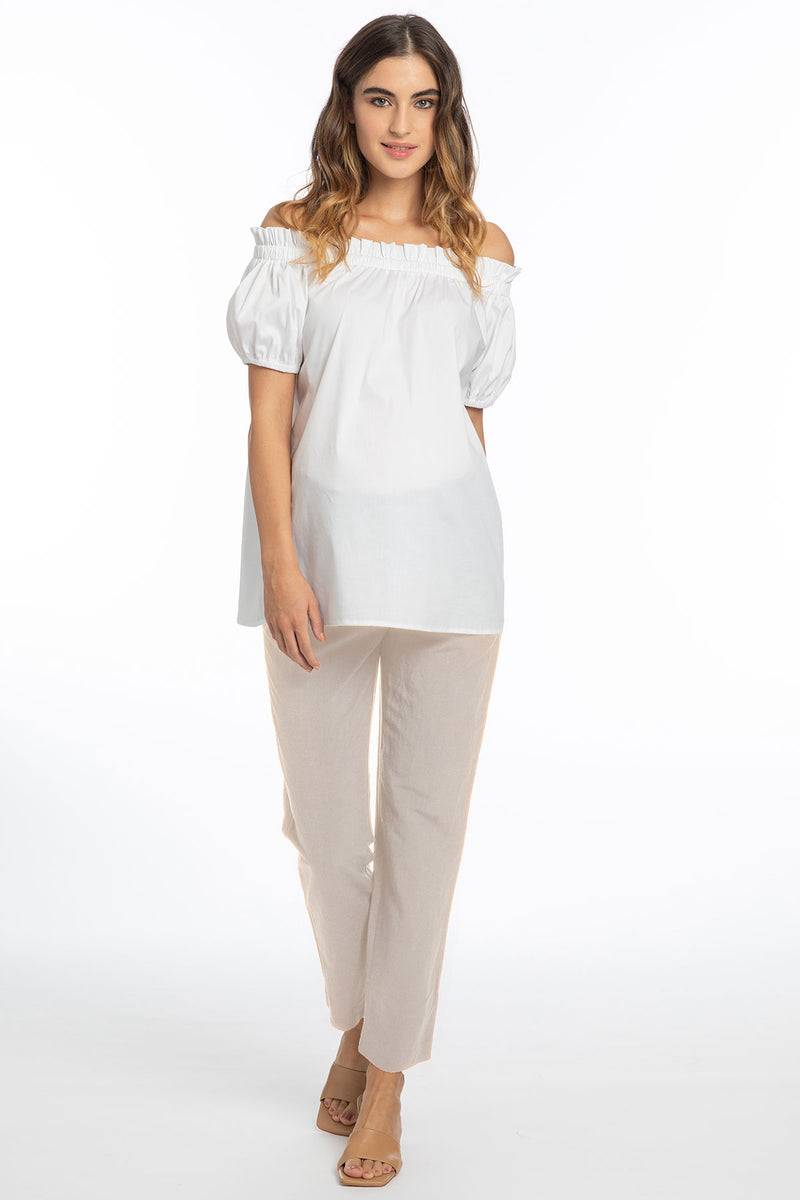 Pietro Brunelli ISAC | Pantaloni Jogger Premaman in Lino Hotsell