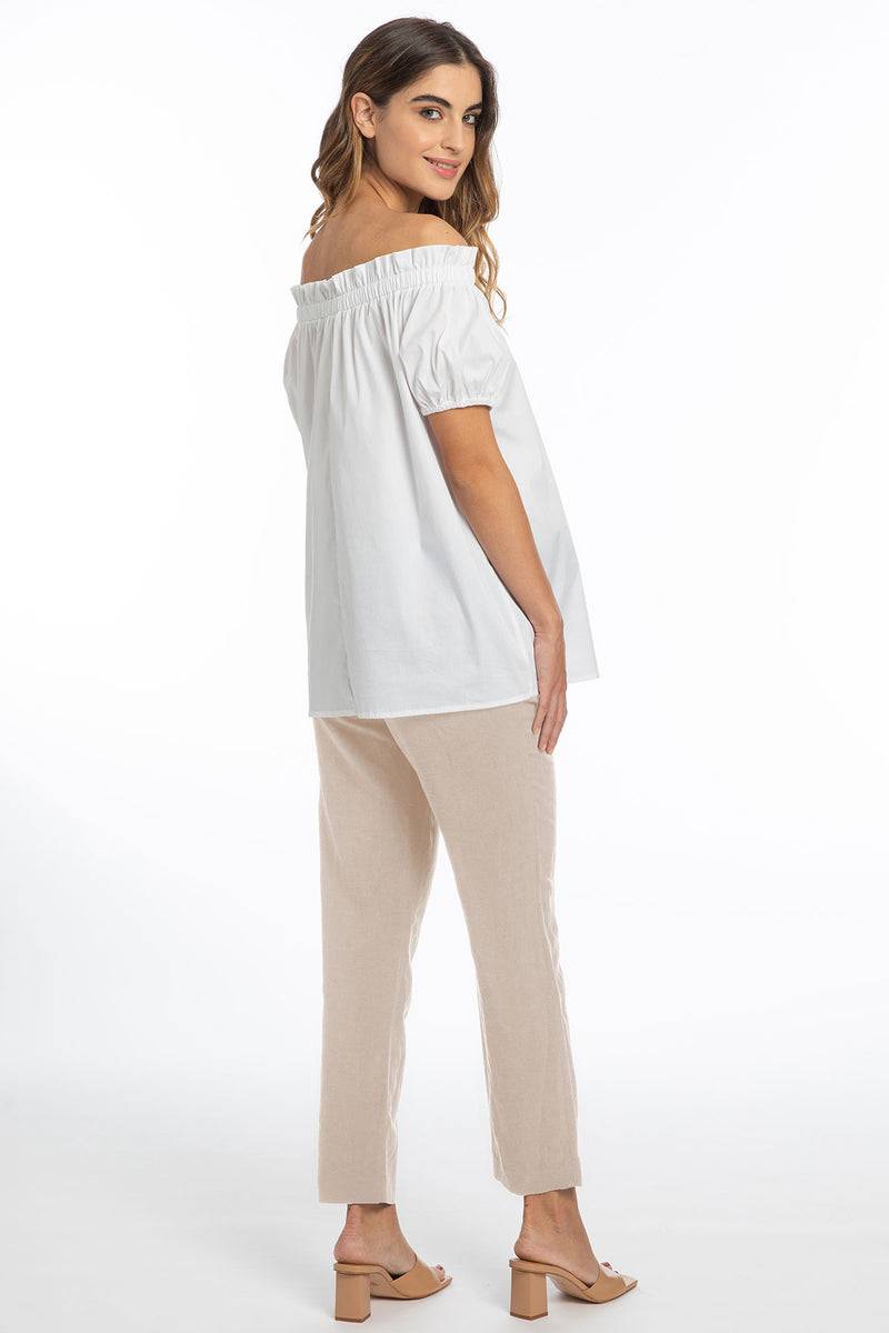 Pietro Brunelli ISAC | Pantaloni Jogger Premaman in Lino Hotsell