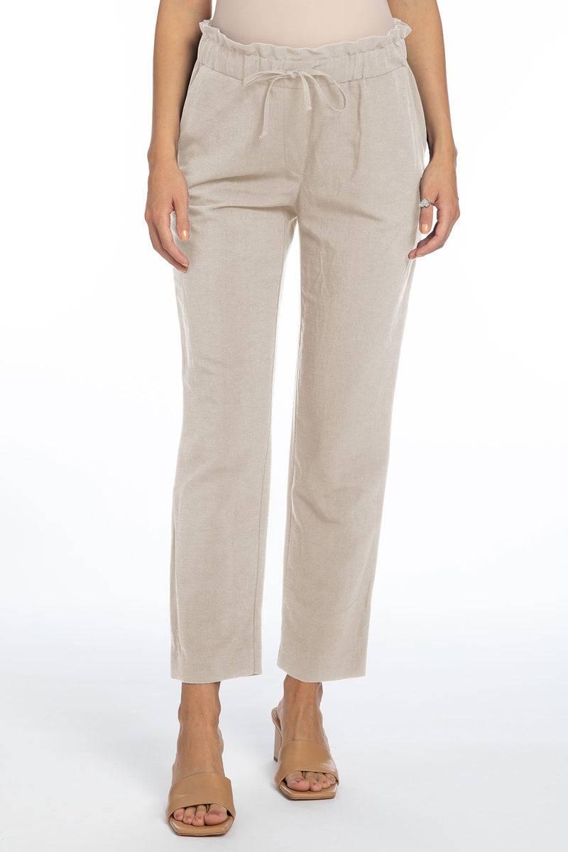 Pietro Brunelli ISAC | Pantaloni Jogger Premaman in Lino Hotsell