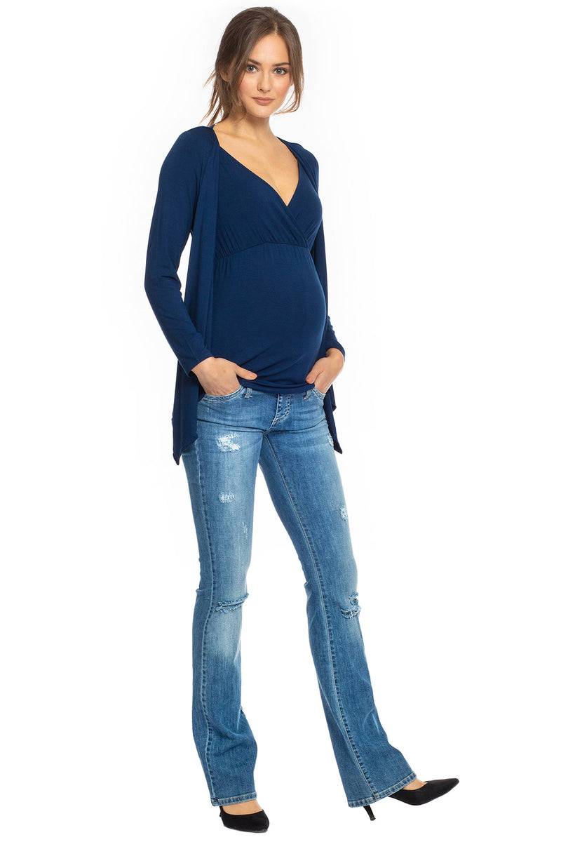 Pietro Brunelli SLIM BOOTCUT W607 | Jeans Premaman con Rotture I Più Venduti