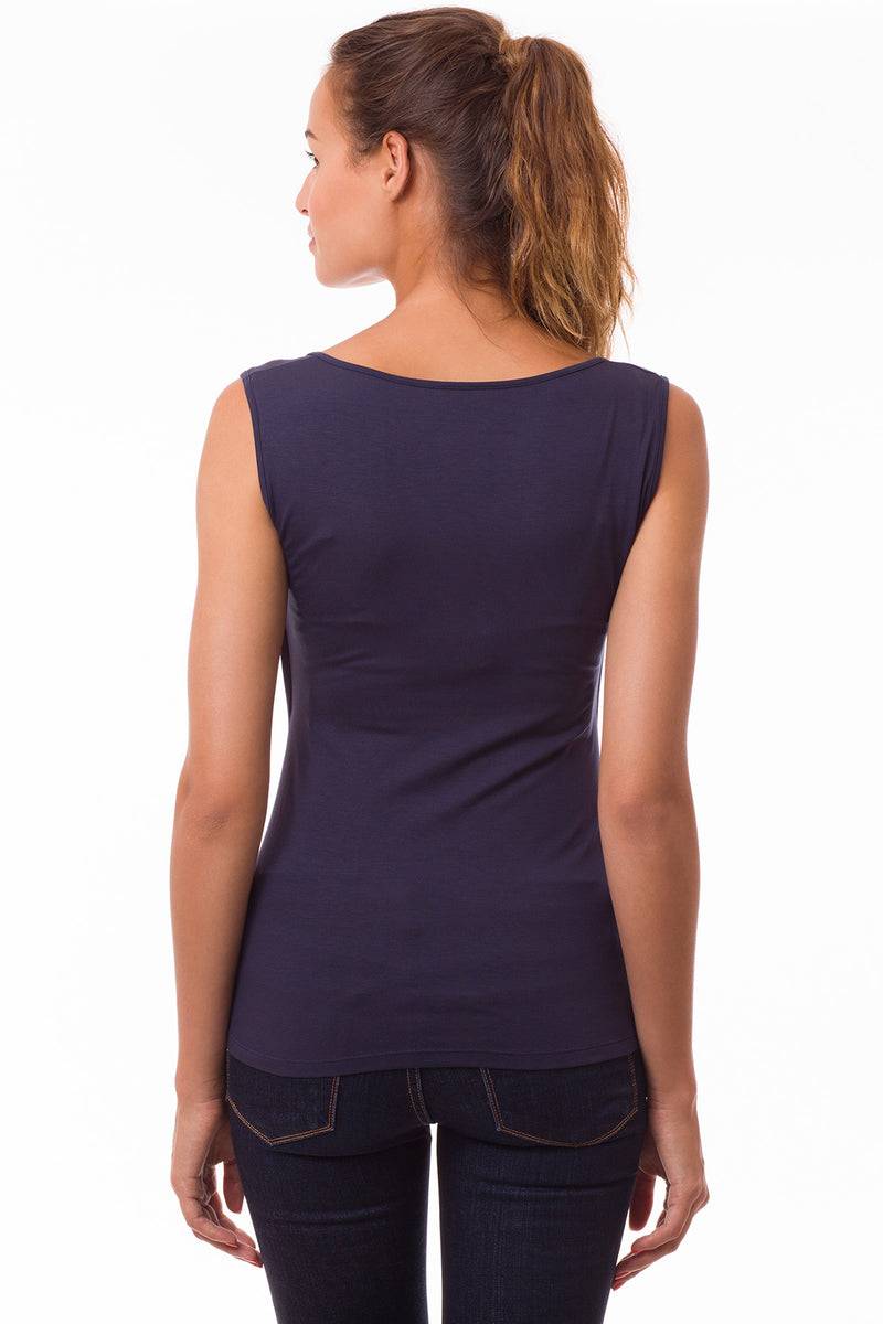 Pietro Brunelli MARIE | Top Premaman e Allattamento Navy Smanicato Presa