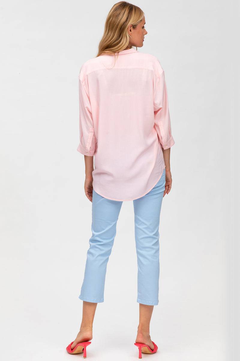 Pietro Brunelli CAPRI AZZURO | Pantaloni Premaman in Cotone Elasticizzato Sconto