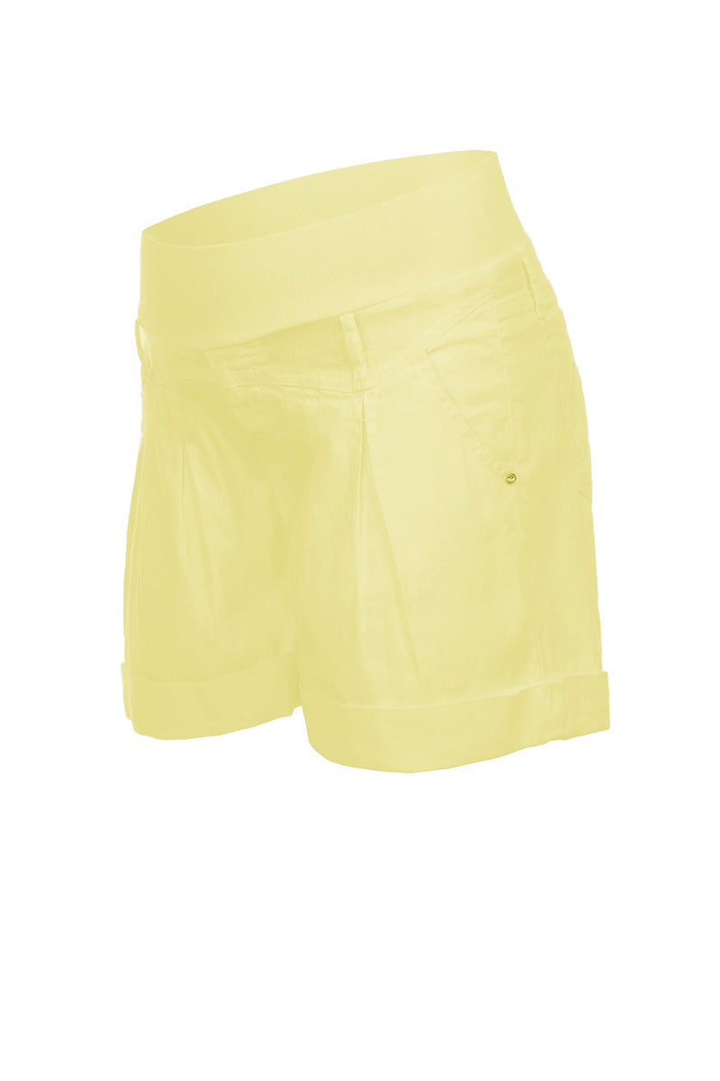 Pietro Brunelli MINI SHORT IN LINO | Pantaloncini Premaman Gialli Outlet