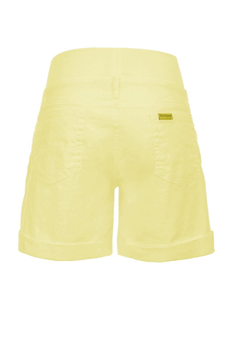 Pietro Brunelli MINI SHORT IN LINO | Pantaloncini Premaman Gialli Outlet