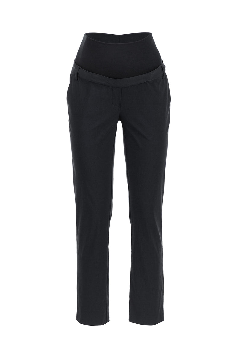 Pietro Brunelli ELWOOD | Pantaloni Premaman Elasticizzati Neri In Saldo