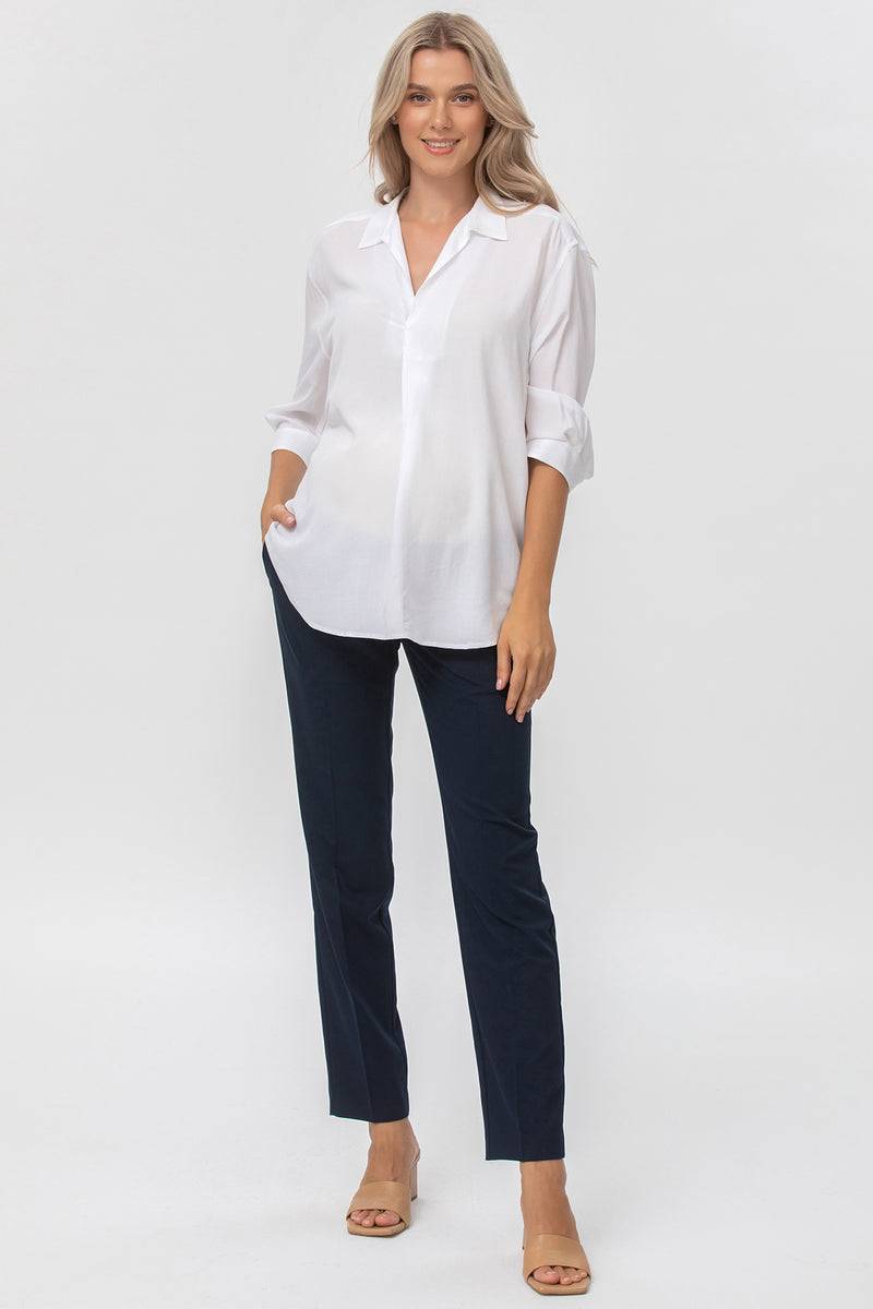 Pietro Brunelli HARRY | Pantalone Premaman Slim Fit da Ufficio Blu Solo un giorno rimasto