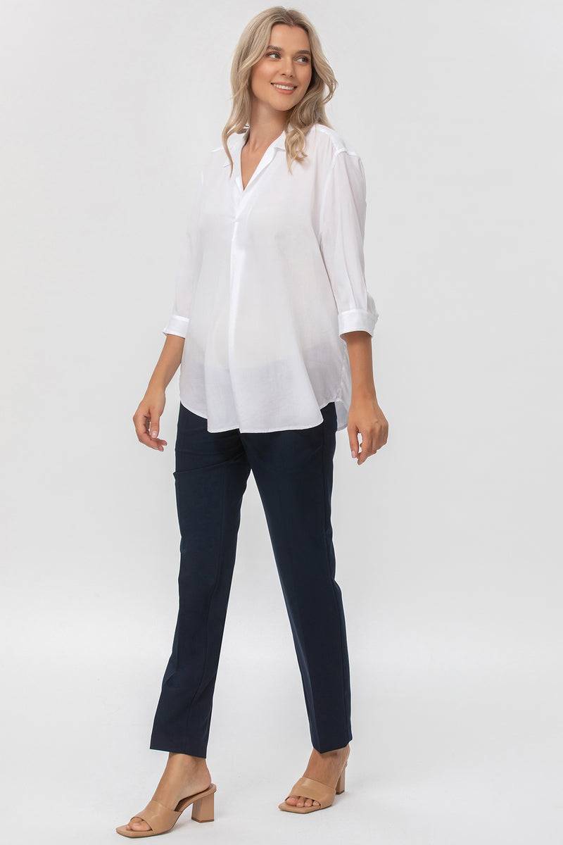 Pietro Brunelli HARRY | Pantalone Premaman Slim Fit da Ufficio Blu Solo un giorno rimasto