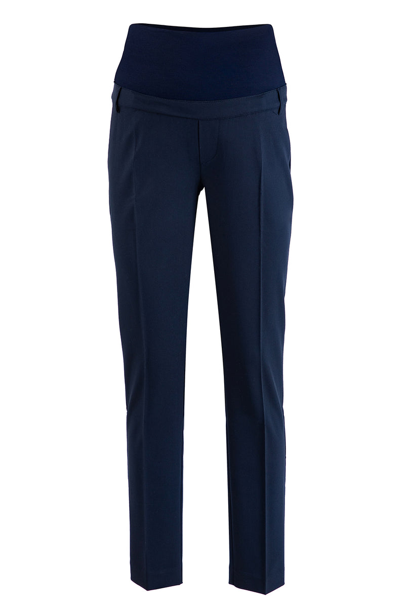 Pietro Brunelli HARRY | Pantalone Premaman Slim Fit da Ufficio Blu Solo un giorno rimasto