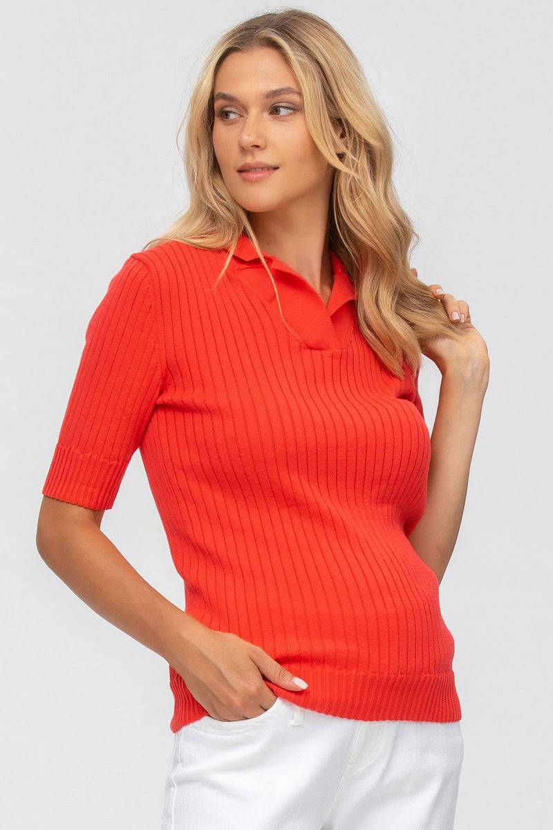 Pietro Brunelli CHRISTINE | Maglia Premaman Rossa con Colletto