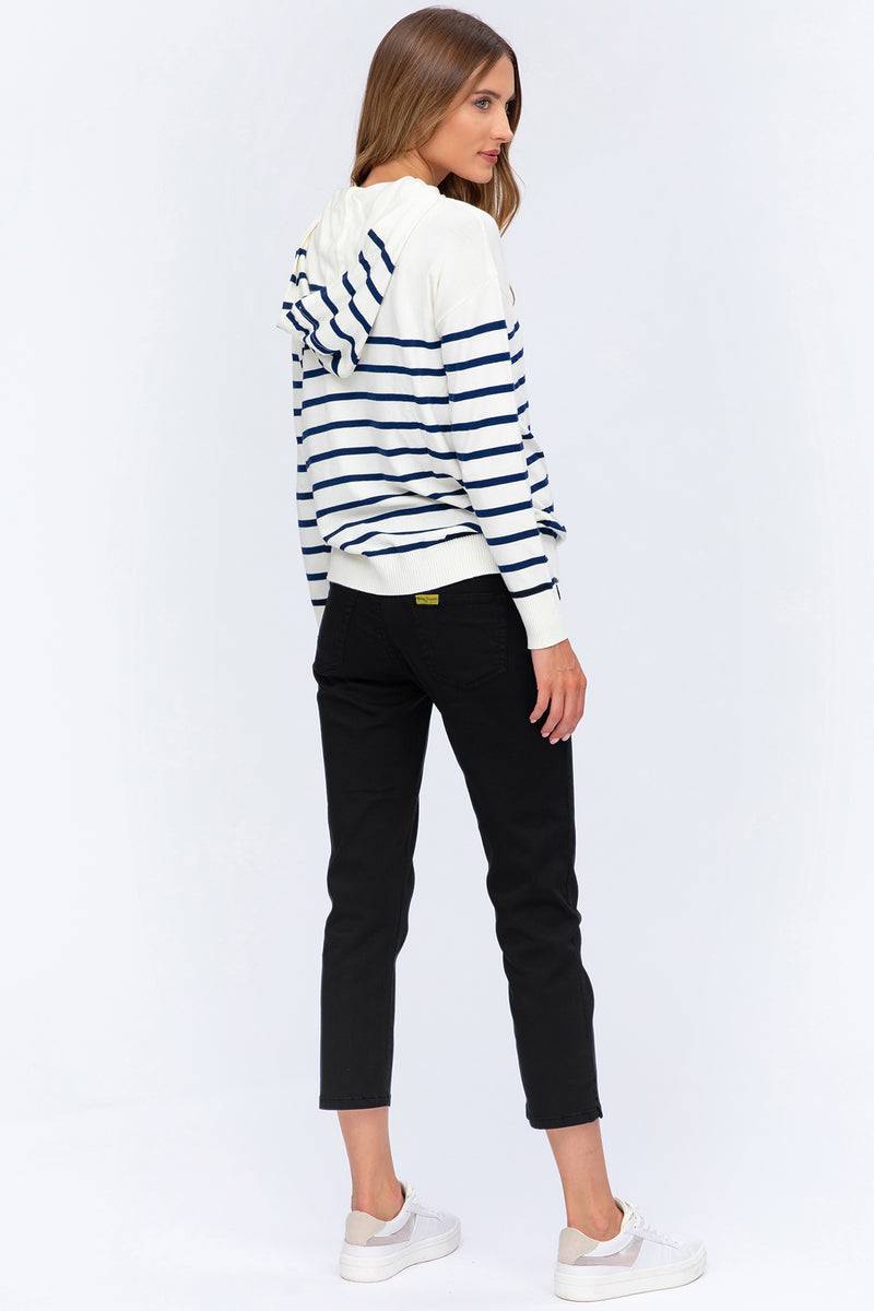 Pietro Brunelli CAPRI NERO | Pantaloni Premaman in Cotone Elasticizzato Acquista Ora