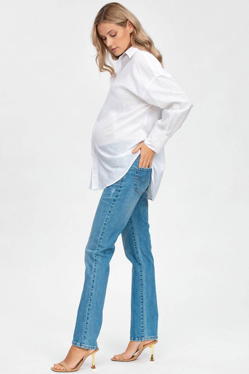 Pietro Brunelli EXTRA LENGTH W340 | Jeans Premaman con Gamba Dritta