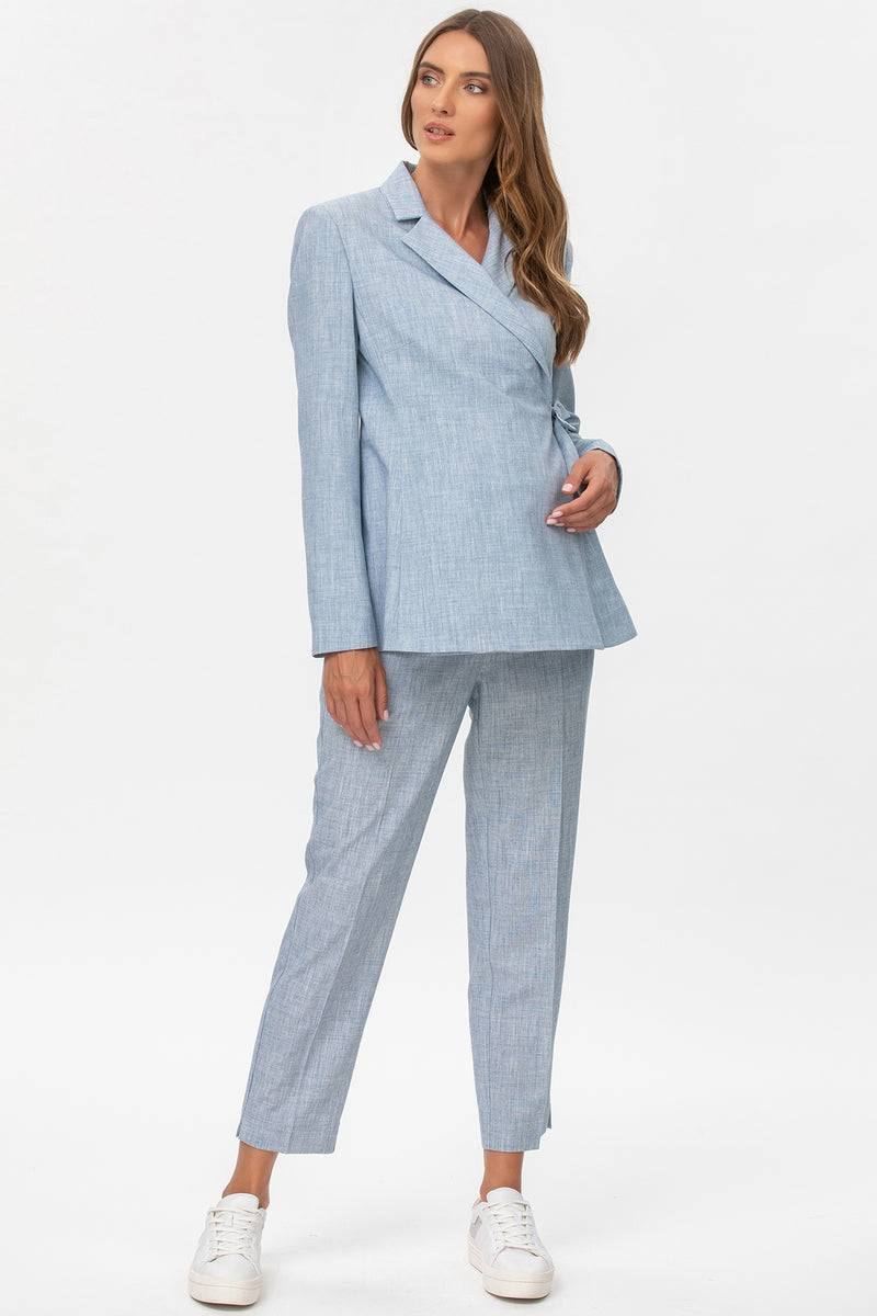 Pietro Brunelli KATE | Pantalone Premaman da Ufficio Azzurro