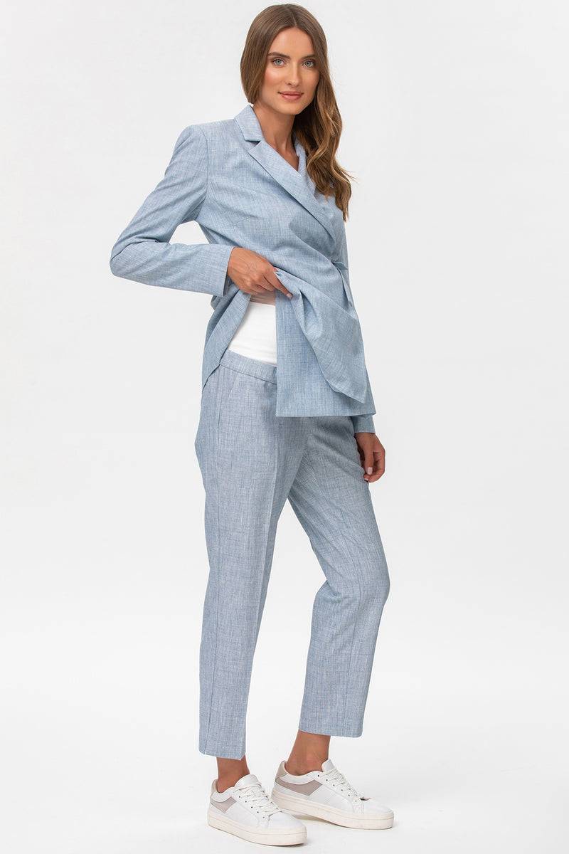 Pietro Brunelli KATE | Pantalone Premaman da Ufficio Azzurro Novità
