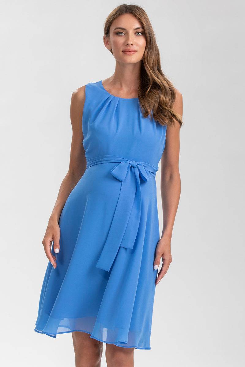 Pietro Brunelli TAMIGI | Abito Premaman in Chiffon Blu Cielo