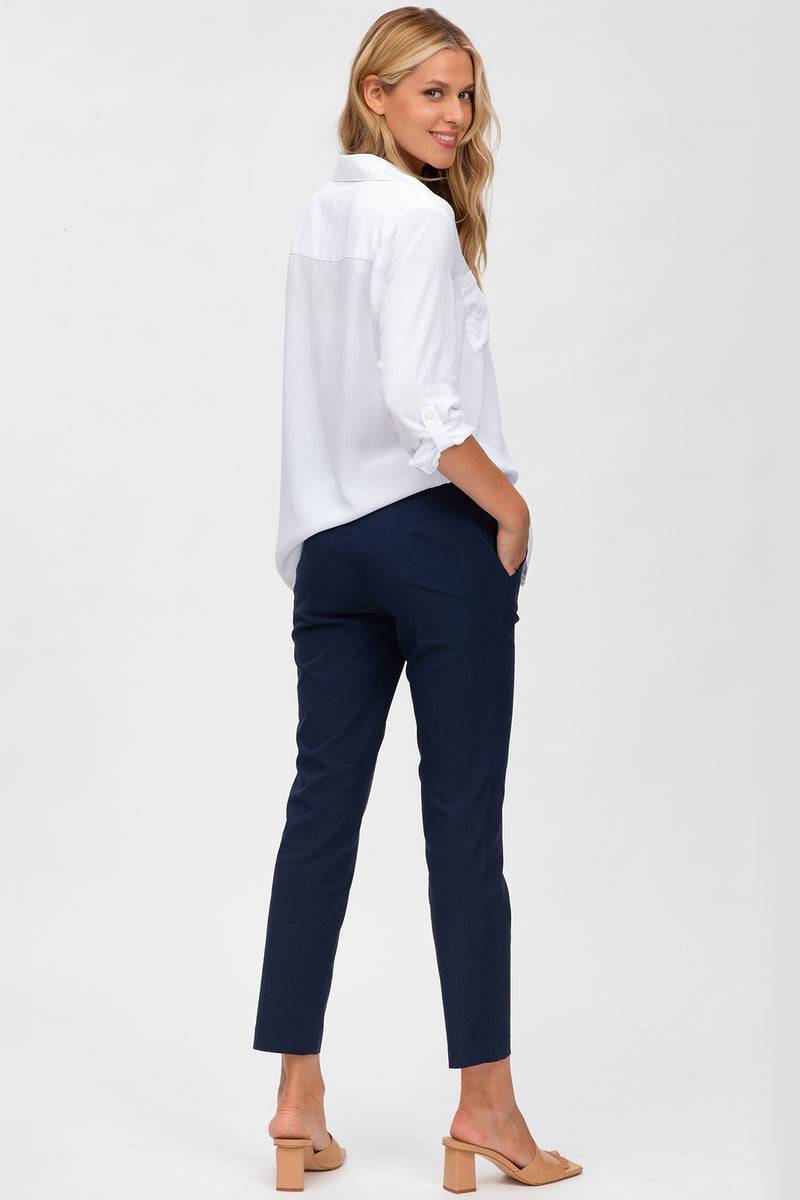 Pietro Brunelli ELWOOD | Pantaloni Premaman Elasticizzati Blu Saldi