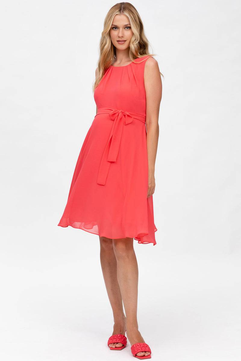 Pietro Brunelli TAMIGI | Abito Premaman in Chiffon Corallo Vendite Flash