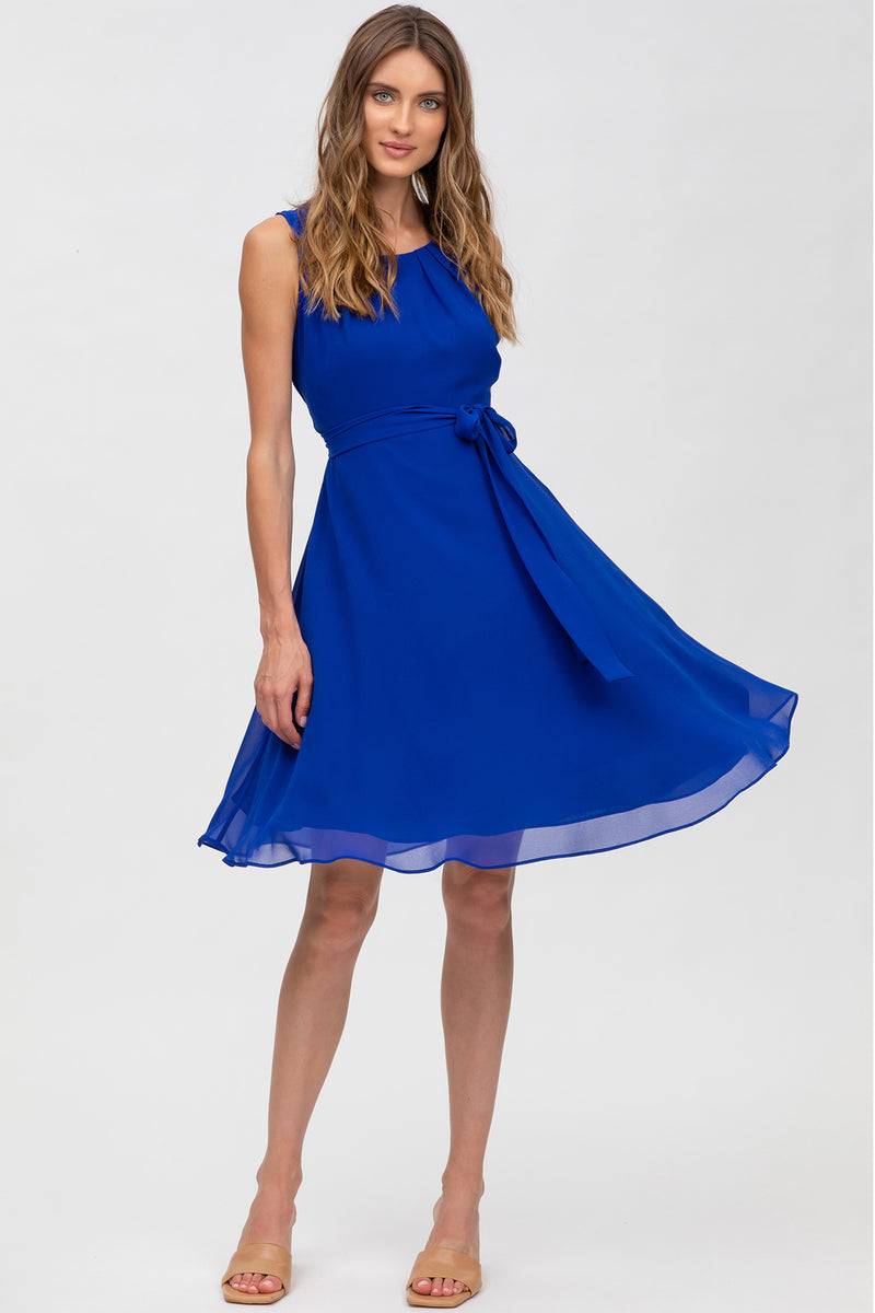Pietro Brunelli TAMIGI | Abito Premaman in Chiffon Blu Zaffiro Negozio