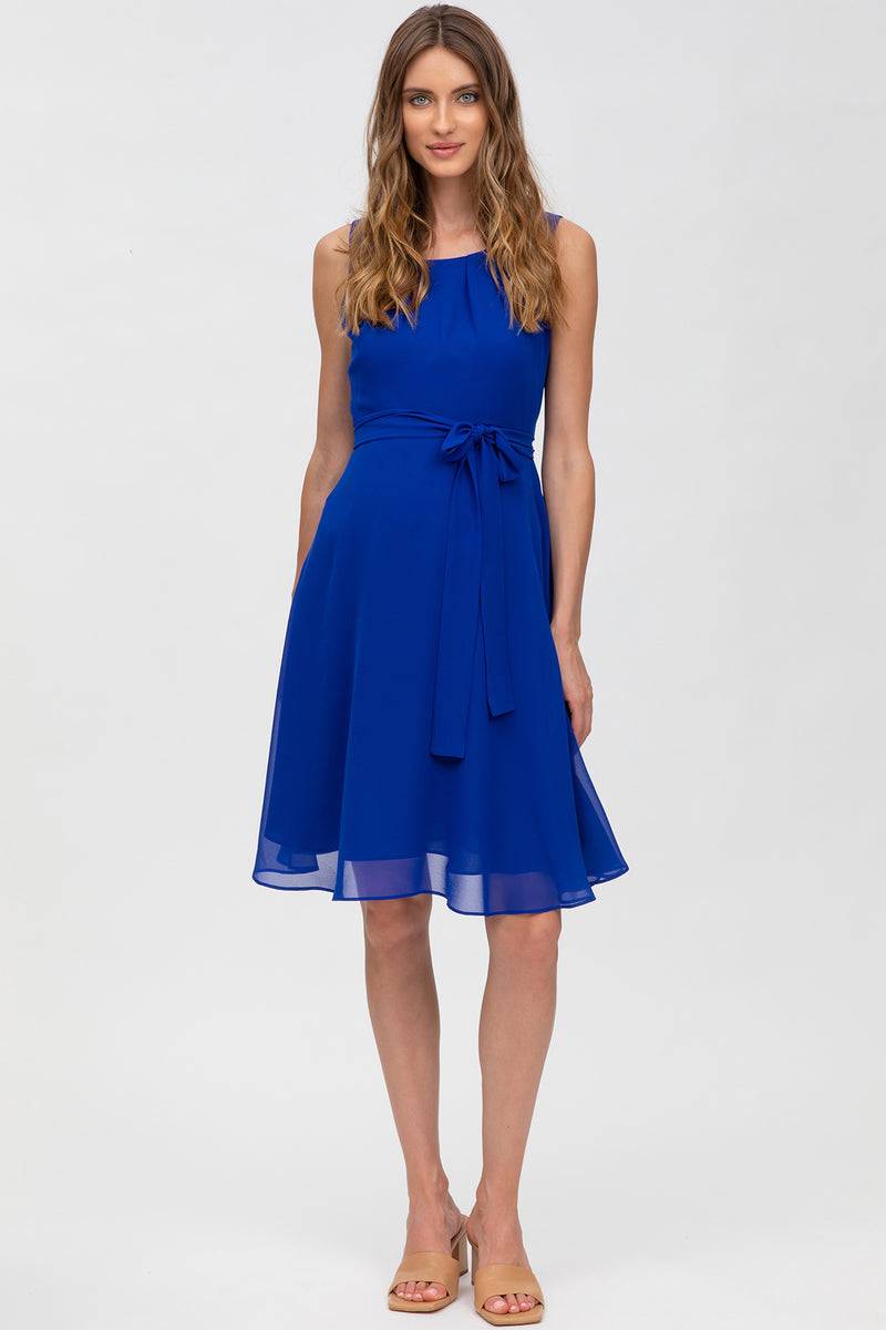 Pietro Brunelli TAMIGI | Abito Premaman in Chiffon Blu Zaffiro Negozio