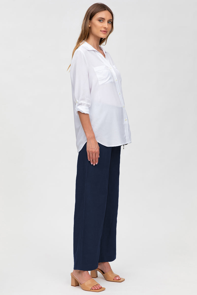 Pietro Brunelli JOSEPH | Pantaloni Premaman in Lino Blu Moda
