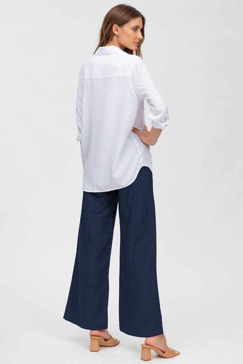 Pietro Brunelli JOSEPH | Pantaloni Premaman in Lino Blu Moda