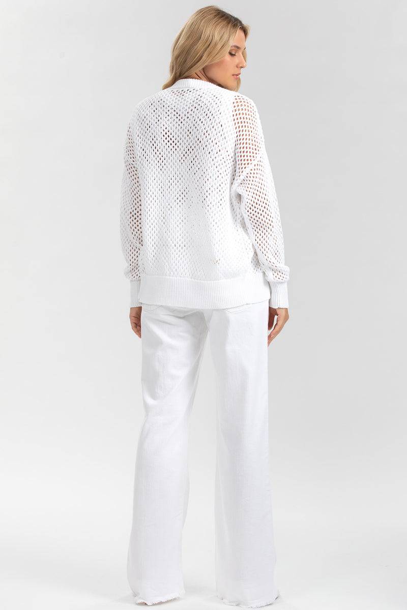 Pietro Brunelli MACY | Cardigan Premaman Bianco con Bottoni 2025