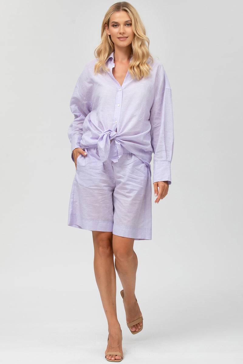 Pietro Brunelli JANE SHORTS | Pantaloncini Premaman in Lino Qualità