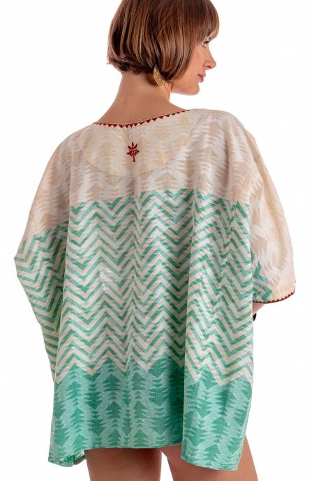 Pin Up Stars BLUSA CON CINTURA STAMPA BEAUTIFUL TREE Moda